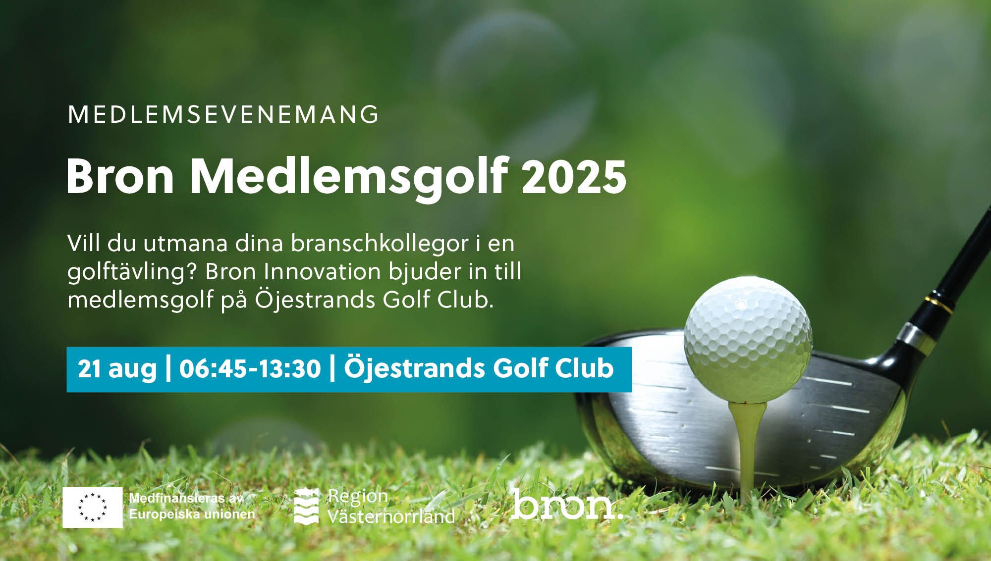 Bron Medlemsgolf 2025 - annons