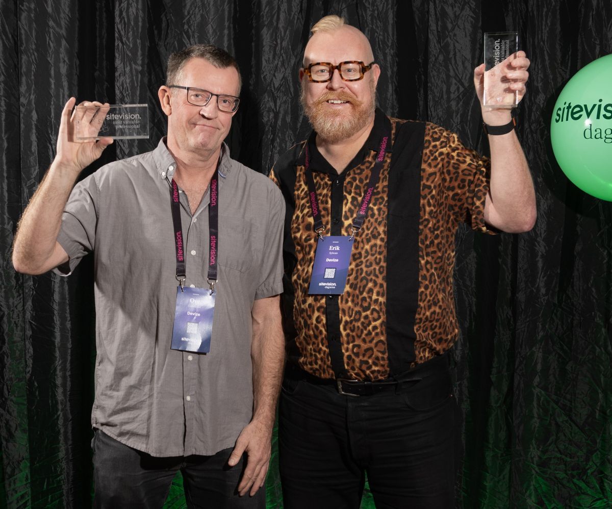 Ove och Erik på Devize får Sitevision MVP 2025