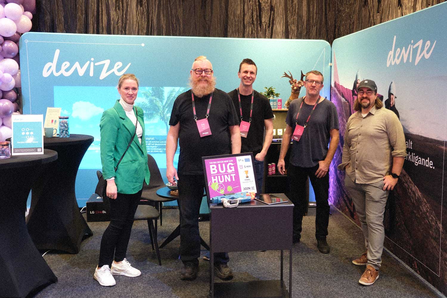 Devize team i vår monter på Sitevision-dagarna