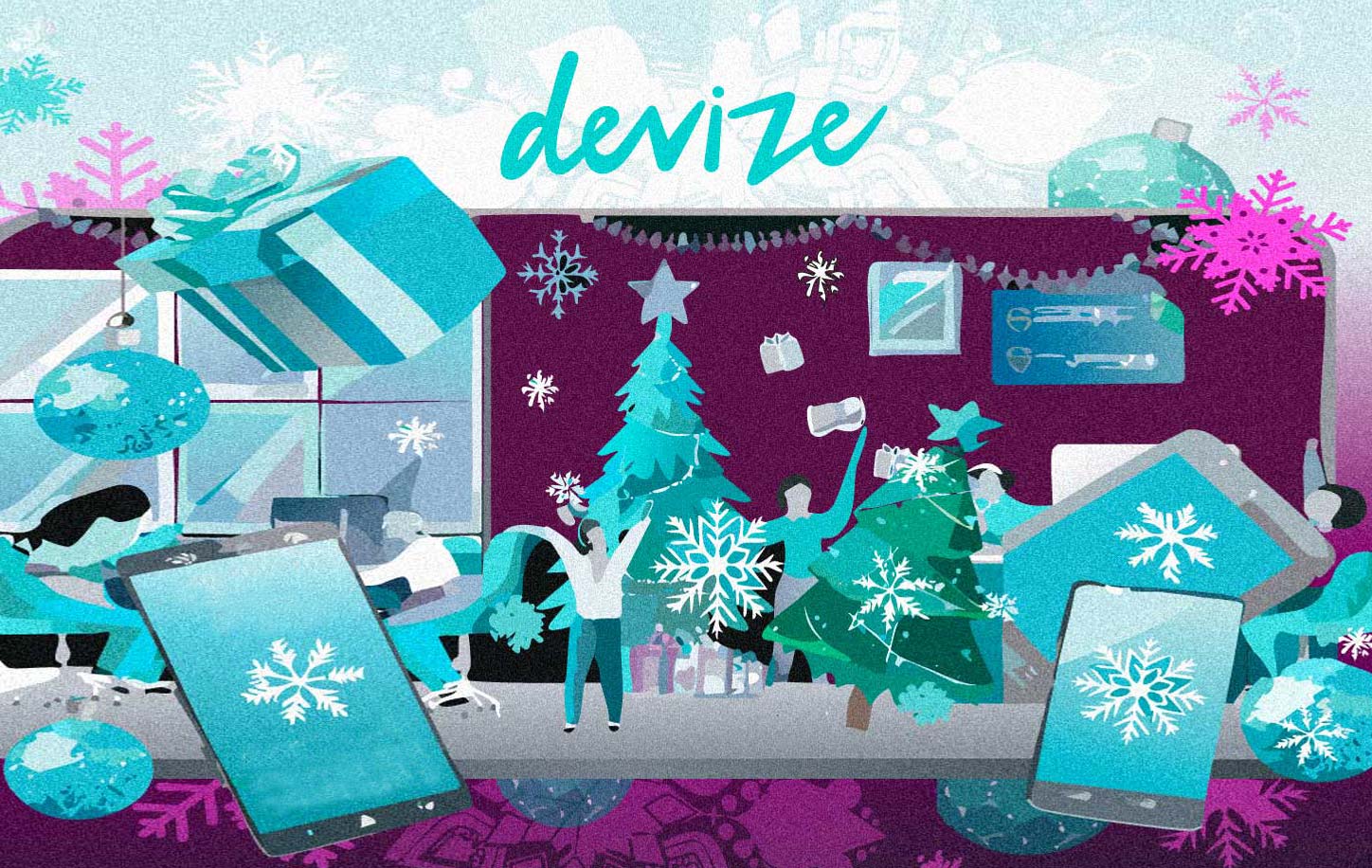 Devize AI-kollage i adventstider