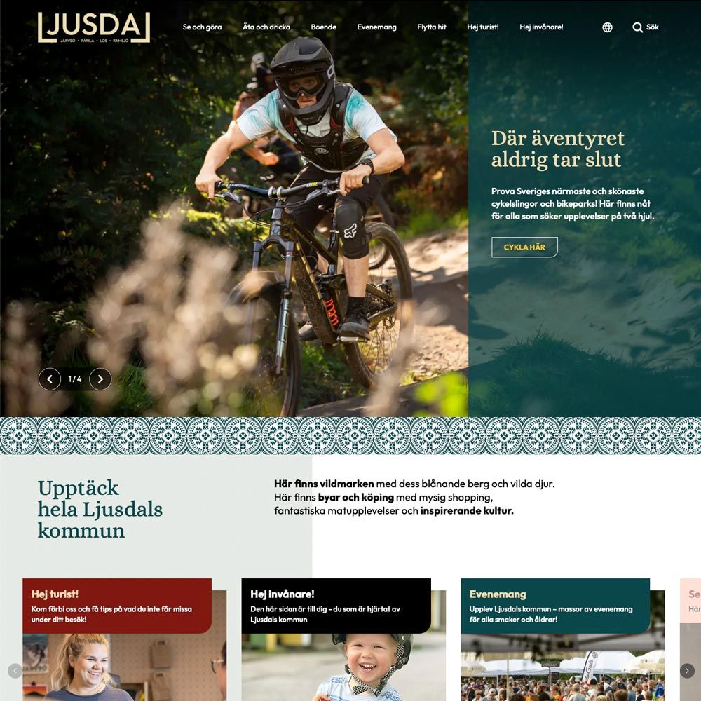 Visit Ljusdal - webbplatsens startsida